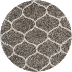 Safavieh Shaggy Indoor Woven Area Rug, Hudson Shag Collection, SGH280, in Grey & Ivory, 155 X 229 cm