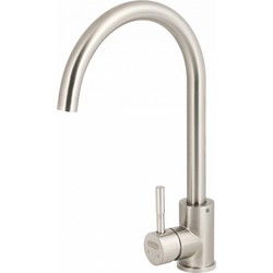 Luzzo® Iseo Keukenkraan Brushed Steel - RVS Mengkraan Keuken - Zilver