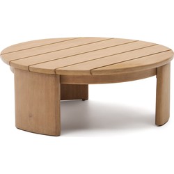 Kave Home - Salontafel Xoriguer van FSC 100% massief eucalyptushout Ø90 cm