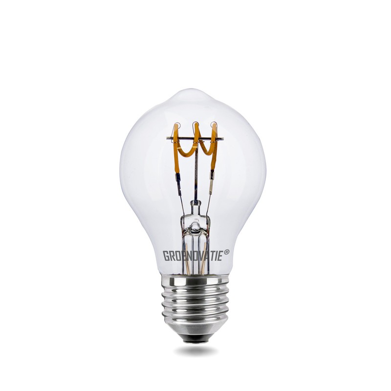 Groenovatie E27 LED Filament Lamp 3W Spiral Extra Warm Wit Dimbaar - 