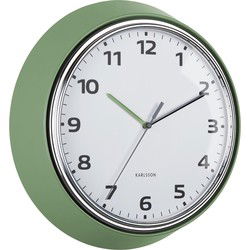 Wandklok Modern Retro - Groen - Ø34cm