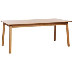 Eettafel Uitschuifbaar - Naturel Eiken - 95x190-290cm - Bari