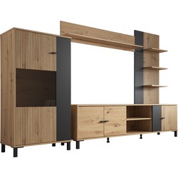 Meubella Wandmeubel Austin - Eiken