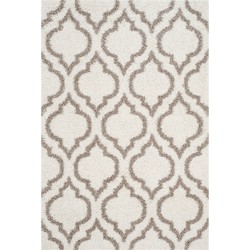 Safavieh Shaggy Indoor Woven Area Rug, Hudson Shag Collection, SGH284, in Ivory & Beige, 155 X 229 cm