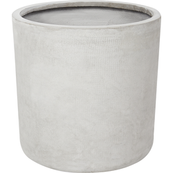 MESSENE - Bloempot - Lichtgrijs - 42 cm - Klei-vezelmengsel