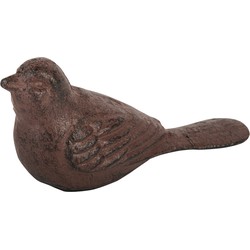 Esschert deurstopper vogel - 0.45 kg - gietijzer - bruin - 14 x 5 x 7 cm - Deurstoppers