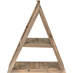 Clayre & Eef Wandrek  31x11x36 cm Bruin Hout Wandplank