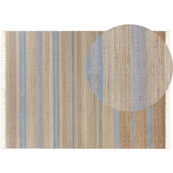 Beliani TALPUR - Gevlochten-Beige-Jute