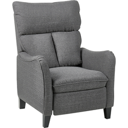 Beliani ROYSTON - TV-fauteuil-Grijs-Polyester