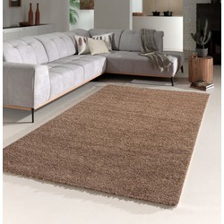 Hoogpolig vloerkleed - Candy Shaggy Mocca - 270 X 370 CM