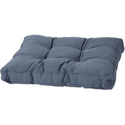 Lounge kussen zit 73x73 Rib grijs (2 stuks)