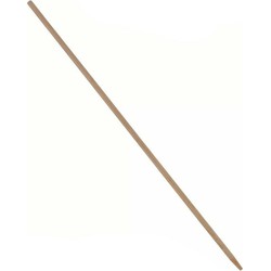 Talen Tools bezemsteel - hout - 140 cm - 2,8 cm - klemuiteinde - Bezemstelen