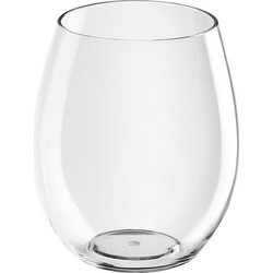 2x Sapglazen/waterglazen 39 cl/390 ml van onbreekbaar transparant kunststof - Drinkglazen