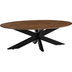 LABEL51 Salontafel James - Nature - Mangohout - 130 cm - Rond