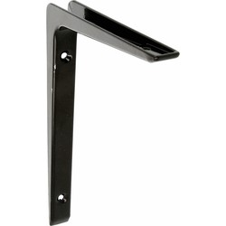 AMIG Plankdrager/planksteun - aluminium - gelakt zwart - H150 x B100 mm - Plankdragers