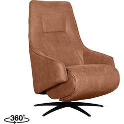 LABEL51 Fauteuil Odense - Cognac - Micro Suede - One Size