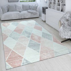 Laagpolig vloerkleed - Apilon - Roze - 200x290 cm