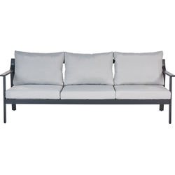 Beliani KIATO - Tuinsofa-Grijs-Aluminium