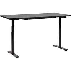 DESTINAS - Elektrisch Verstelbaar bureau - Zwart - 160 cm - MDF