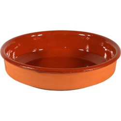 1x Terracotta tapas borden/schalen 26 cm - Snack en tapasschalen