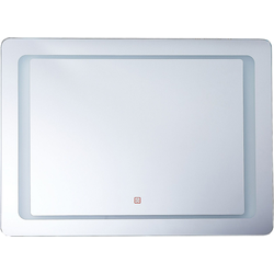 Beliani WASSY - Badkamerspiegel-Zilver-Glas