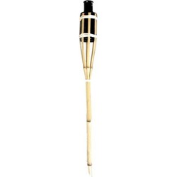 Esschert Design Tuinfakkel - bamboe - navulbaar - 60 cm - sfeer - Fakkels