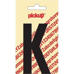 Plakletter Nobel Sticker zwarte letter K - Pickup