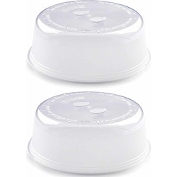 Plasticforte Magnetron deksel - 2x - 27 cm - transparant - magnetronstolp - Magnetrondeksel
