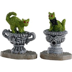 Haunted topiary, set of 2 - LEMAX