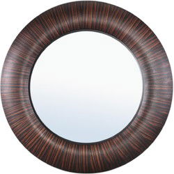 PTMD Spiegel Gezzy - 110x5x110 cm - Hout - Bruin