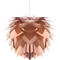 Silvia Mini hanglamp copper - met koordset wit - Ø 32 cm