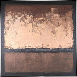 PTMD Wanddecoratie Asante - 122x5x122 cm - Paint - Bruin