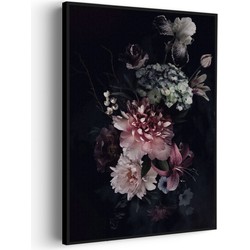 Muurwerken Akoestisch Schilderij - Modern Stil Leven Bloemen 03 - Geluidsdempend Wandpaneel - Wanddecoratie - Geluidsisolatie - BASIC (AW 0.65) L (72X100)