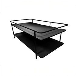Salontafel Zwart Metaal - 110x55x34,3cm - Yuba