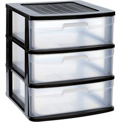 Ladeblok/bureau organizer - 3x lades - L40 x B39 x H49.5 cm - Ladeblok