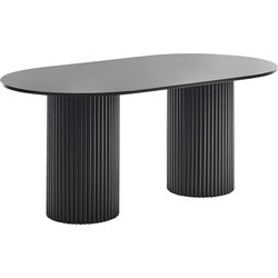 Beliani SHERIDAN - Eettafel-Zwart-MDF