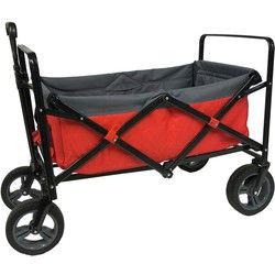 Outdoor Opvouwbare Bolderwagen Rood/Grijs/Zwart