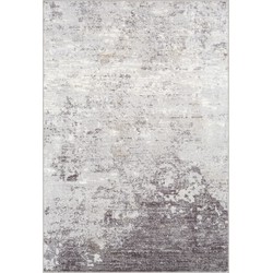 Modern Abstract Tapijt FIONA - Grijs/Wit - 120x170 cm