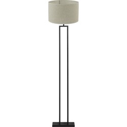 Vloerlamp Shiva/Breska - Zwart/Parel Wit - Ø40x170cm