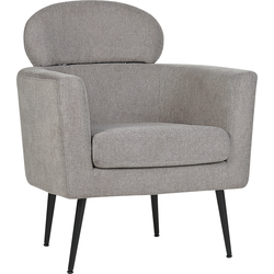 Beliani SOBY - Fauteuil-Grijs-Polyester