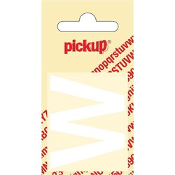 Plakletter Helvetica 40 mm Sticker witte letter w - Pickup