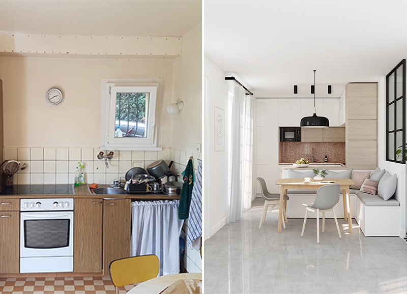 Before & After: kleine keuken