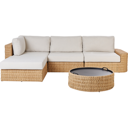 Beliani OLIVERI - Loungeset-Beige-PE rotan