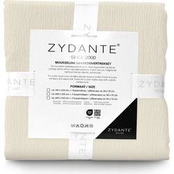 Mousseline Dekbedovertrekset Micro - Zand - 240x220 + 2*60x70 cm