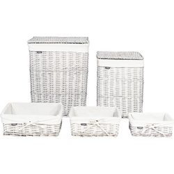 ELLA - Manden set - Wit - Wilgenhout