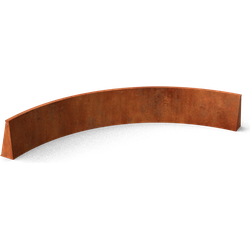 Fronta Keerwanden cortenstaal binnenbocht L200 x B200 x H20 cm