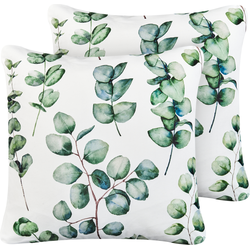 Beliani BOSQUE - Buitenkussen-Groen-Polyester