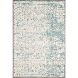 Safavieh Glam Indoor Geweven Vloerkleed, Passion Collectie, PAS401, in Turquoise & Ivoor, 122 X 170 cm