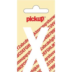 Plakletter Nobel Sticker witte letter X - Pickup
