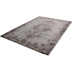 Vara Vintage Grijs / Zwart vloerkleed - Medaillon - 160 X 230 CM